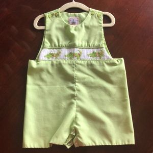 Smocked Alligator Romper